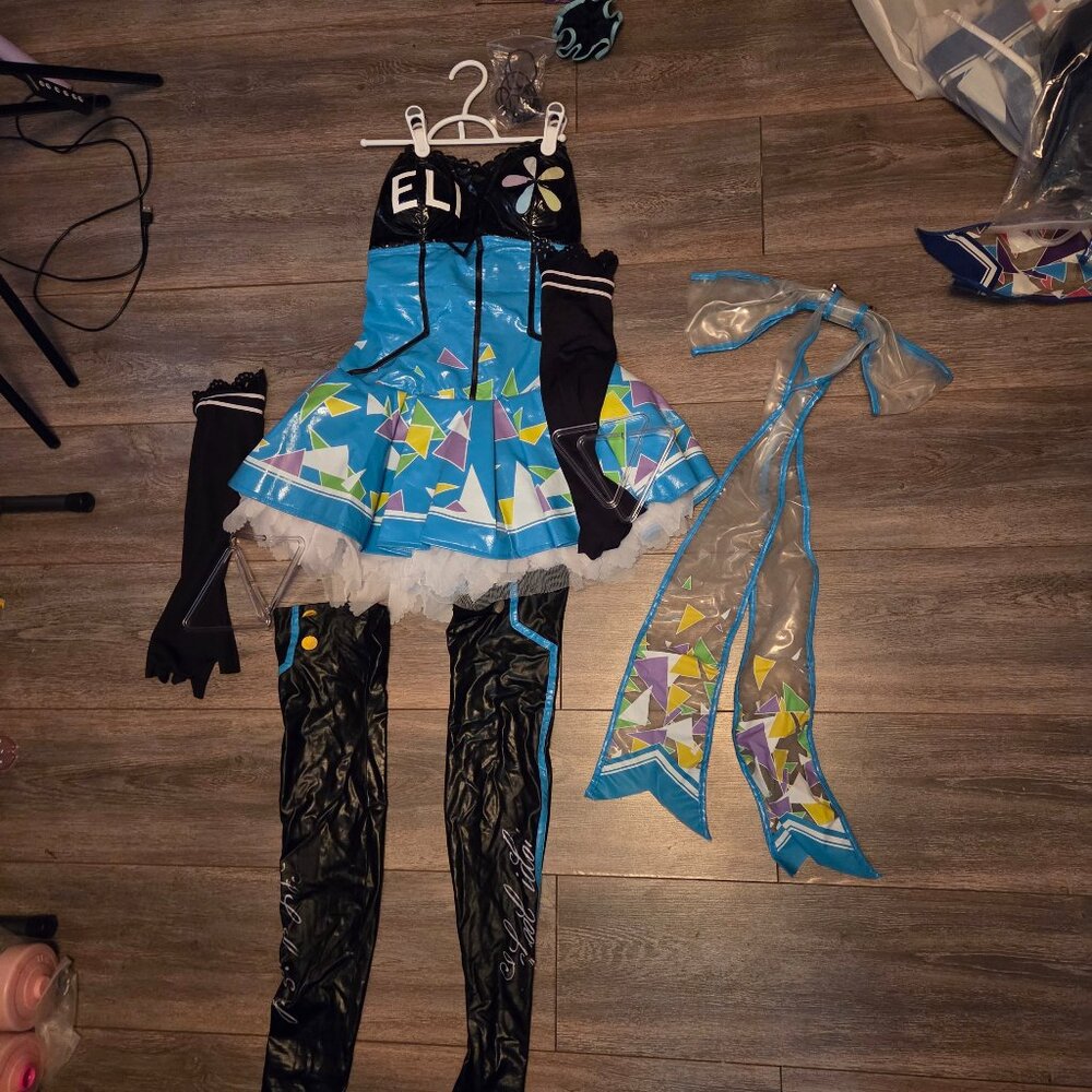 CROSS LISTED! READ DESCRIPTION!Lovelive Eli Ayase VYNIL cyber cosplay!